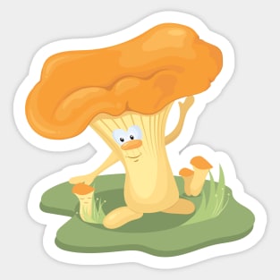 Mushroom family Sticker